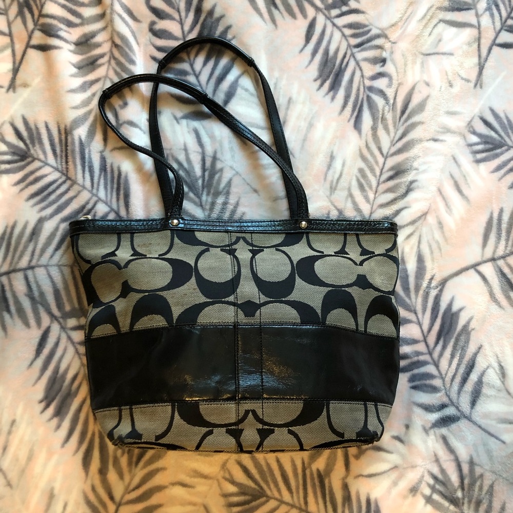 Black coach purse